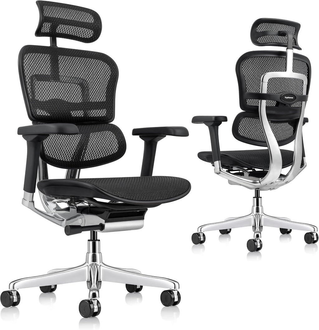 Ergohuman Eurotech ME7ERG GEN2 High Back Mesh Office Chair with Tilt Tension Control, Tilt Lock, Back Angle, Back Height, Synchro Tilt, Seat Height, Seat...