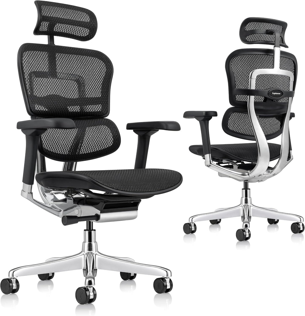 Ergohuman Eurotech ME7ERG GEN2 High Back Mesh Office Chair with Tilt Tension Control, Tilt Lock, Back Angle, Back Height, Synchro Tilt, Seat Height, Seat...